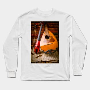 Mandolin and Pocket Violin Long Sleeve T-Shirt